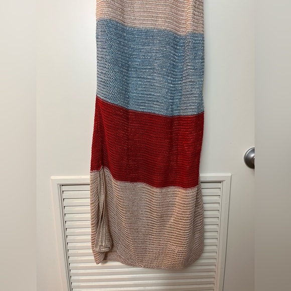 Suboo Lucy Knitted crochet Wide Stripe Midi Dress revolve - Picture 7 of 11